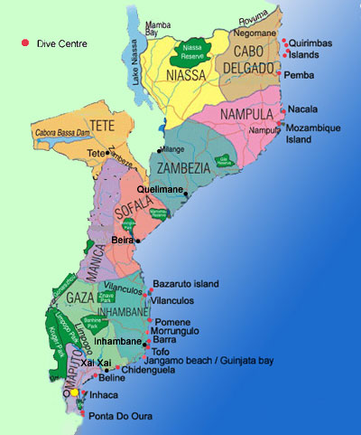 map of mozambique africa. Mozambique from afar…
